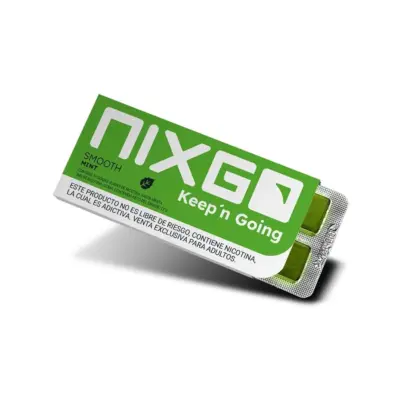 Nixgo Menta Smooth 2mg paquete individual menta fresca uso diario México