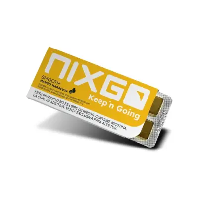 Nixgo Mango Maracuyá Smooth 2mg paquete individual tropical dulce playa México