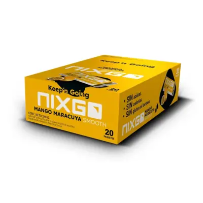 Nixgo Mango Maracuyá Smooth 2mg caja 20 paquetes tropical mayoreo México