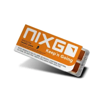 Nixgo Naranja Limón Smooth 2mg paquete individual cítrico refrescante verano México