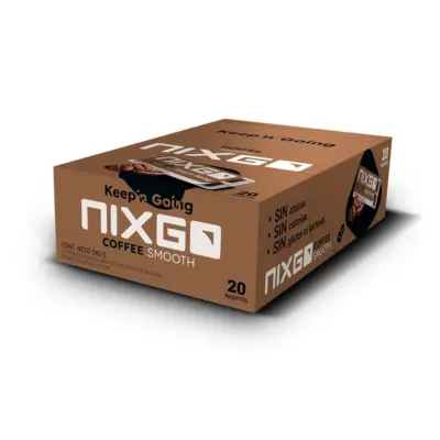 Nixgo Café Smooth 2mg caja 20 paquetes café natural mayoreo México