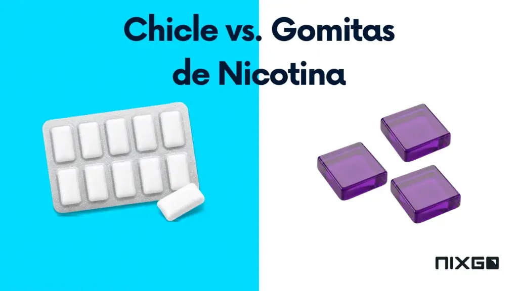 Chicle de Nicotina vs. Gomitas de Nicotina: ¿Cuál es la Diferencia? 11 Comparación entre chicle de nicotina tradicional y gomitas de nicotina Nixgo